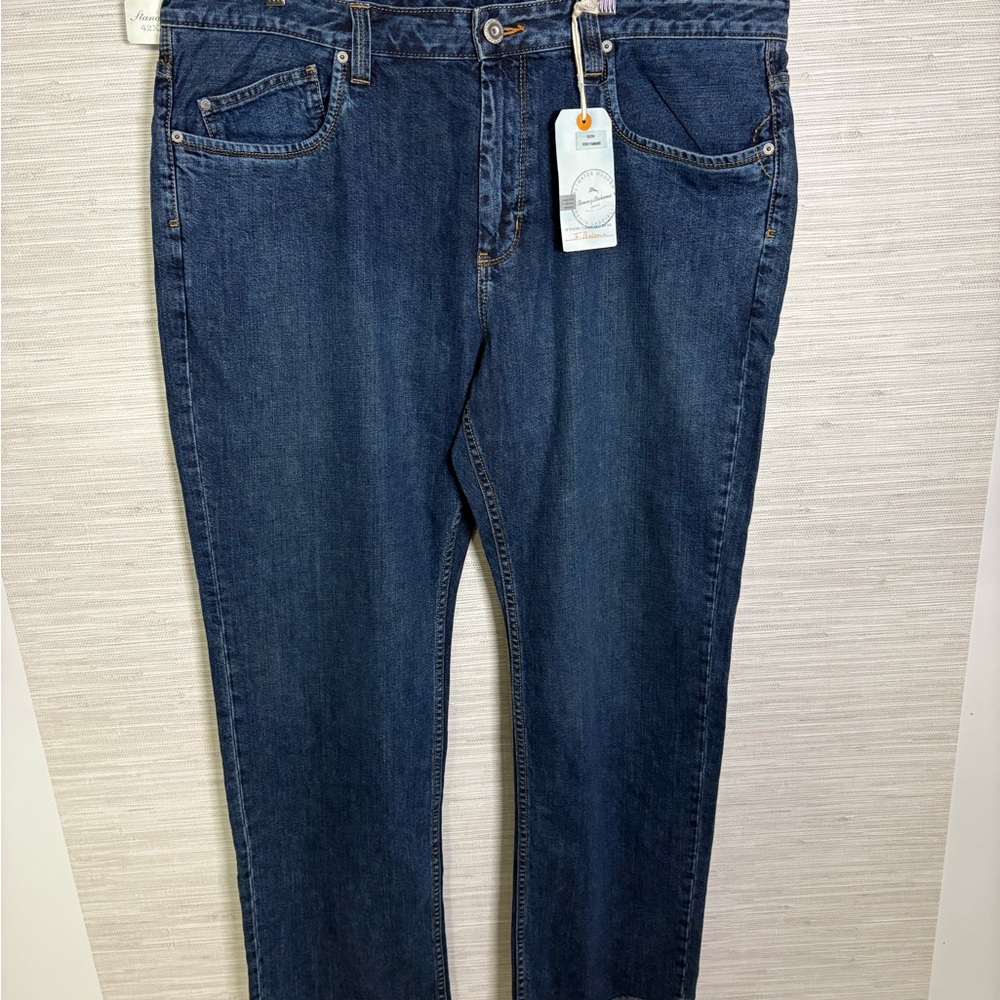 Tommy Bahama Men's Straight Jeans - Dark Blue Standard 42 X 32